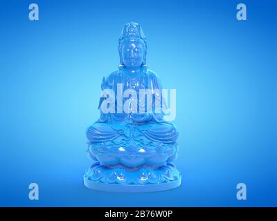 Buddha statue, computer illustration. Stockfoto
