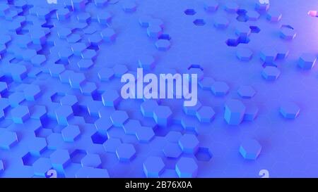 Abstraktes Muster, Computerabbildung. Stockfoto