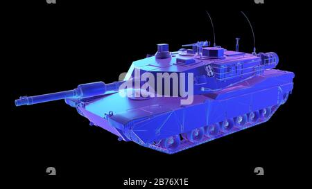 Tank, Computerabbildung. Stockfoto