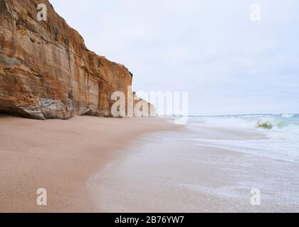 Strand von D'el Rey am übergiebelten Tag Stockfoto