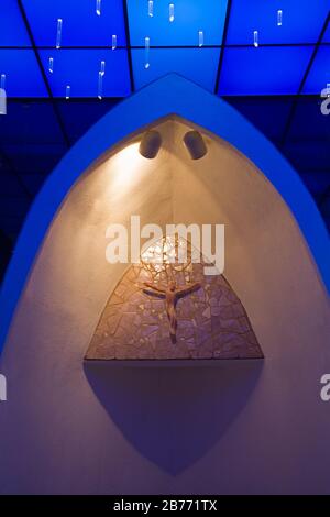 St. John's Chapel in North Cape Hall, Honningsvag Port, Mageroya Island, Finnmark Region, Arktischer Ozean, Norwegen, Skandinavien Stockfoto