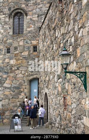 Rosenkrantz Tower im Schloss Bergenhus, Bergen City, Hordaland District, Norwegen Stockfoto