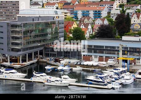 Yachthafen, Bergen City, Hordaland District, Norwegen Stockfoto