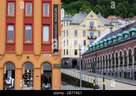 Hanseatic Museum, Bergen City, Hordaland County, Norwegen Stockfoto