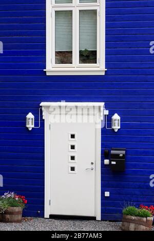 Alten Holzhaus, Gamla Stan (Altstadt), Bergen, Hordaland County, Norwegen Stockfoto