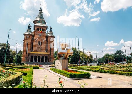 Griechisch-orthodoxe Kathedrale in Timisoara, Rumänien Stockfoto