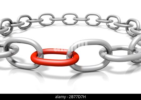 Kettenkonzept Stockfoto