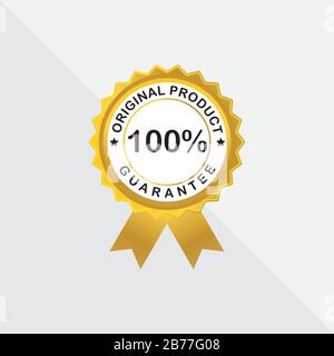 Golden Sale Rahmenabzeichen und Etikett der ursprünglichen Produktkollektion. Label of Sales Quality Badges. Stock Vektor