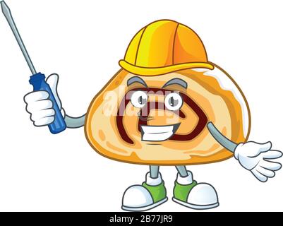 Coole Cartoon-Figur der schweizer Rolle Stock Vektor