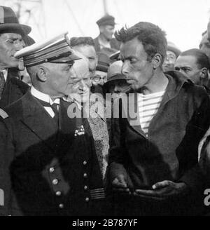 Alain Gerbault 1929. Stockfoto