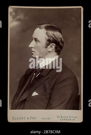 George Nathaniel Curzon 1. Marquess Curzon von Kedleston Kabinettsfoto. Stockfoto