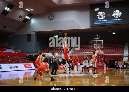 Funabashi Arena, Chiba, Japan. März 2020. Allgemeine Ansicht, 14. MÄRZ 2020 - Basketball: 2019-20 B. LIGA B1 Spiel zwischen Chiba Jets - Utsunomiya Brex in der Funabashi Arena, Chiba, Japan. Credit: Yutaka/AFLO SPORT/Alamy Live News Stockfoto