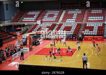 Funabashi Arena, Chiba, Japan. März 2020. Allgemeine Ansicht, 14. MÄRZ 2020 - Basketball: 2019-20 B. LIGA B1 Spiel zwischen Chiba Jets - Utsunomiya Brex in der Funabashi Arena, Chiba, Japan. Credit: Yutaka/AFLO SPORT/Alamy Live News Stockfoto