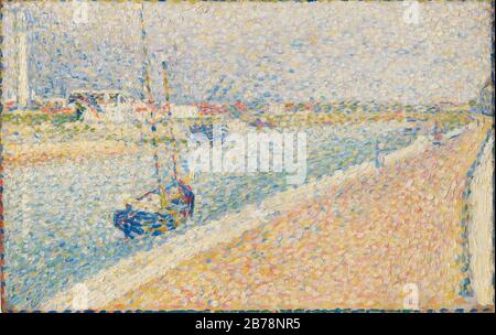 Georges Seurat - The Channel at Gravelines, Petit-Fort-Philippe PC 208. Stockfoto