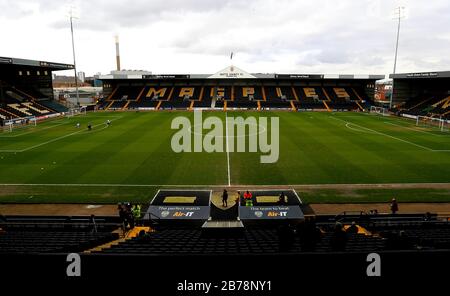 Allgemeiner Blick auf das Stadion vor dem Spiel der Vanarama National League in der Meadow Lane, Nottingham. Stockfoto