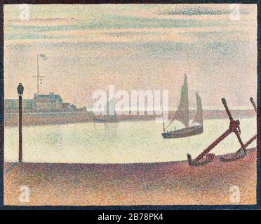 Georges-Pierre Seurat - The Channel at Gravelines, Abend Stockfoto