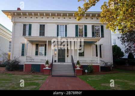 Das erste Weiße Haus der Confederacy, während die Hauptstadt der konföderierten Staaten von Amerika in Montgomery, Alabama war. Stockfoto