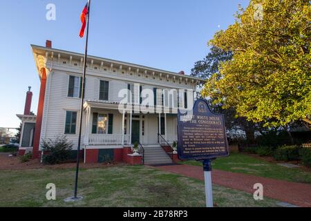 Das erste Weiße Haus der Confederacy, während die Hauptstadt der konföderierten Staaten von Amerika in Montgomery, Alabama war. Stockfoto