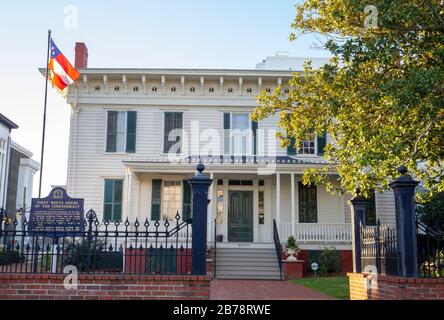 Das erste Weiße Haus der Confederacy, während die Hauptstadt der konföderierten Staaten von Amerika in Montgomery, Alabama war. Stockfoto