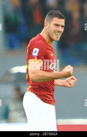 jordan Veretout (roma) während DER AS Roma Italian Soccer Serie A Saison 2019/20, Roma, Italien, 01. Januar 2020, Fußballspiel der italienischen Serie A Stockfoto