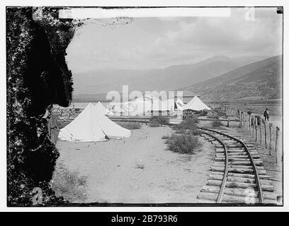 Deutsche Bagdadbahn, 190 . Camp deutscher Ingenieure bei Alexandretta Stockfoto