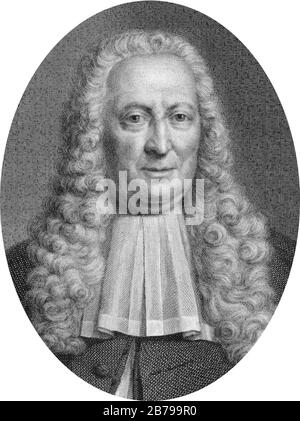 Gerrit Hooft (1687-1767) Tür Jan Wandelaar. Stockfoto