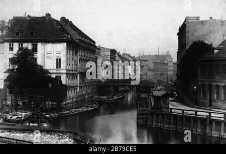 Gertraudenbrücke, Berlin 1880. Stockfoto