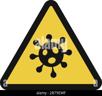 Pandemic STOP Roman Coronavirus Outbreak Covid-19 2019-nCoV-Zeichen. Stock Vektor