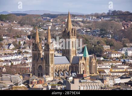 Truro Kathedrale Cornwall Stockfoto
