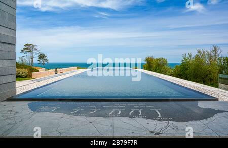 American World war II Cemetery at Omaha Beach. Normandie, Frankreich. Stockfoto