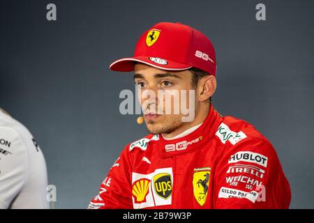 Venezia, Italien. Januar 2020. Venezia, Italien, 01. Januar 2020, 16 Charles Leclerc (MON) Scuderia Ferrari Mission Winnow während - Credit: LM/Alessio Marini Credit: Alessio Marini/LPS/ZUMA Wire/Alamy Live News Stockfoto