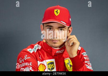 Venezia, Italien. Januar 2020. Venezia, Italien, 01. Januar 2020, 16 Charles Leclerc (MON) Scuderia Ferrari Mission Winnow während - Credit: LM/Alessio Marini Credit: Alessio Marini/LPS/ZUMA Wire/Alamy Live News Stockfoto