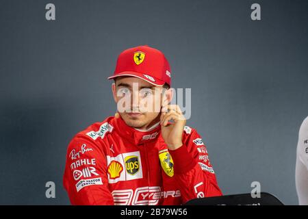 Venezia, Italien. Januar 2020. Venezia, Italien, 01. Januar 2020, 16 Charles Leclerc (MON) Scuderia Ferrari Mission Winnow während - Credit: LM/Alessio Marini Credit: Alessio Marini/LPS/ZUMA Wire/Alamy Live News Stockfoto