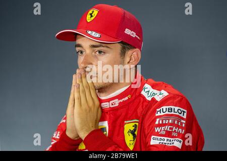 Venezia, Italien. Januar 2020. Venezia, Italien, 01. Januar 2020, 16 Charles Leclerc (MON) Scuderia Ferrari Mission Winnow während - Credit: LM/Alessio Marini Credit: Alessio Marini/LPS/ZUMA Wire/Alamy Live News Stockfoto