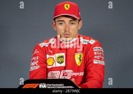 Venezia, Italien. Januar 2020. Venezia, Italien, 01. Januar 2020, 16 Charles Leclerc (MON) Scuderia Ferrari Mission Winnow während - Credit: LM/Alessio Marini Credit: Alessio Marini/LPS/ZUMA Wire/Alamy Live News Stockfoto