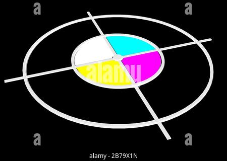 CMYK-Konzept Stockfoto