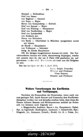 Geschichte des Illuminaten-Ordens (Engel) 304. Stockfoto