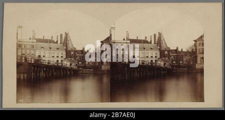 Gezicht op de achterzijde van de huizen Nieuwe Doelenstraat 18-025. Stockfoto