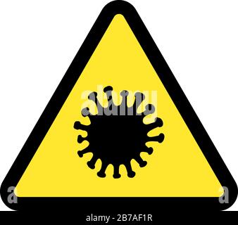Abstraktes Virus-Strain-Modell Coronavirus 2019-nCoV COVID-19 MERS-Cov Roman Coronavirus im Zeichen der Biogefährdung Stock Vektor