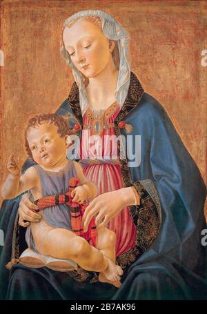 Ghirlandaio, madonna col bambino, Collezione kress, 1470-1475 circa. Stockfoto