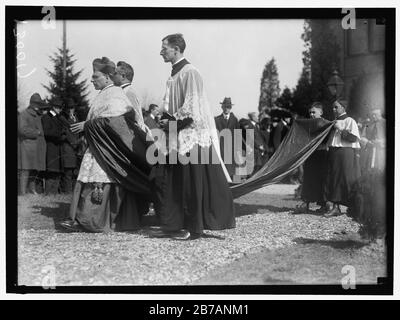 GIBBONS, JAMES, KARDINAL. BISCHOFSJUBILÄUM FÜR KARDINAL GIBBONS AN DER KATHOLISCHEN UNIVERSITÄT. KARDINAL SHERETTI Stockfoto