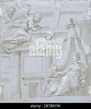 Giorgio Vasari - Die Ankündigung Stockfoto