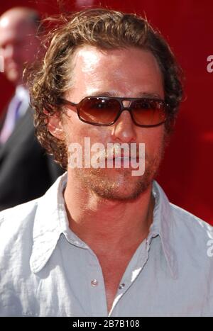 Matthew McConaughey bei den ESPY Awards 2006 - Ankunftshalle im Kodak Theatre in Hollywood, Kalifornien. Die Veranstaltung fand am Mittwoch, den 12. Juli 2006 statt. Foto von: SBM / PictureLux Stockfoto