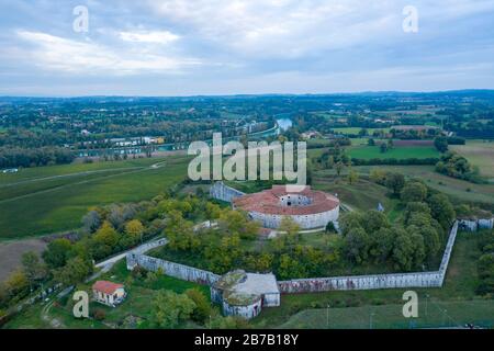 Italien, Lombardei, Ponti Sul Mincio, Forte Ardietti in der Nähe Gardasee Stockfoto