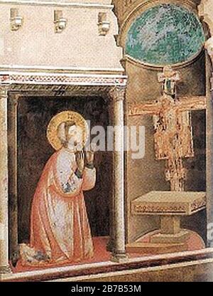 Giotto-St Francis-Wunder des Crucifix-Thumbnail200. Stockfoto