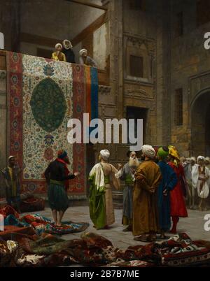 Jean-Léon Gérôme - The Carpet Merchant Stockfoto