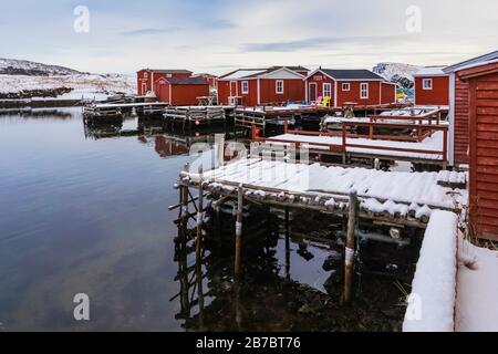 Angelstellen im Champney's West, heute Teil der Stadt Trinity Bight, in Neufundland, Kanada[keine Eigentumsfreigaben; für redaktionelle Lizenznehmer verfügbar Stockfoto