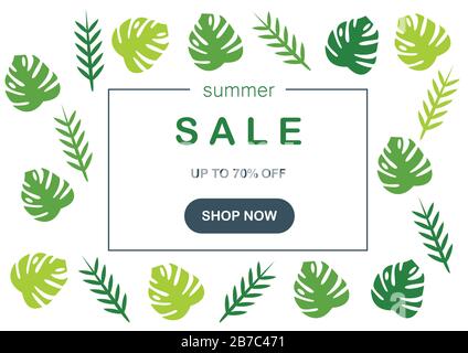 Vektordarstellung des Sommer-Verkaufs Stock Vektor