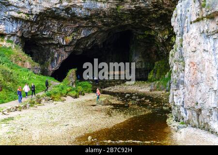 Smoo Cave, Höhle bei Durness, County Sutherland, Schottland Stockfoto