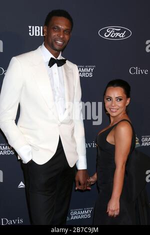 25. Januar 2020, Beverly Hills, CA, USA: Los ANGELES - 25. JANUAR: Chris Bosh, Adrienne Williams in der Clive Davis Pre-Grammy Gala im Beverly Hilton Hotel am 25. Januar 2020 in Beverly Hills, CA (Credit Image: © Kay Blake/ZUMA Wire) Stockfoto